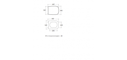 SEDILE WC softclose| 50.36 coprivaso Serie Genesis GLOBO 