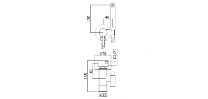 SET BIDET INCASSO TONDO CROMATO |PAFFONI 