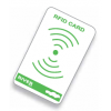 RIVER - CONFEZIONE DA 25 RFID CARDS  "COLORE VERDE" DA PROGRAMMARE 