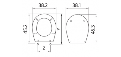 Sedile wc in termoindurente bernina H011