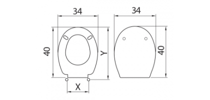 Sedile wc in termoindurente bimbo H011