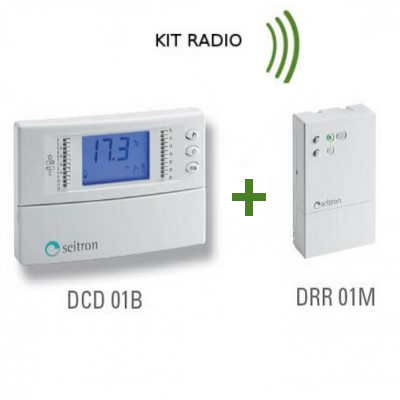 Seitron Cronotermostato ambiente con Kit radio senza fili WI-FI